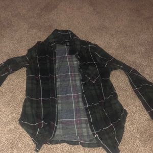 Dark green flannel